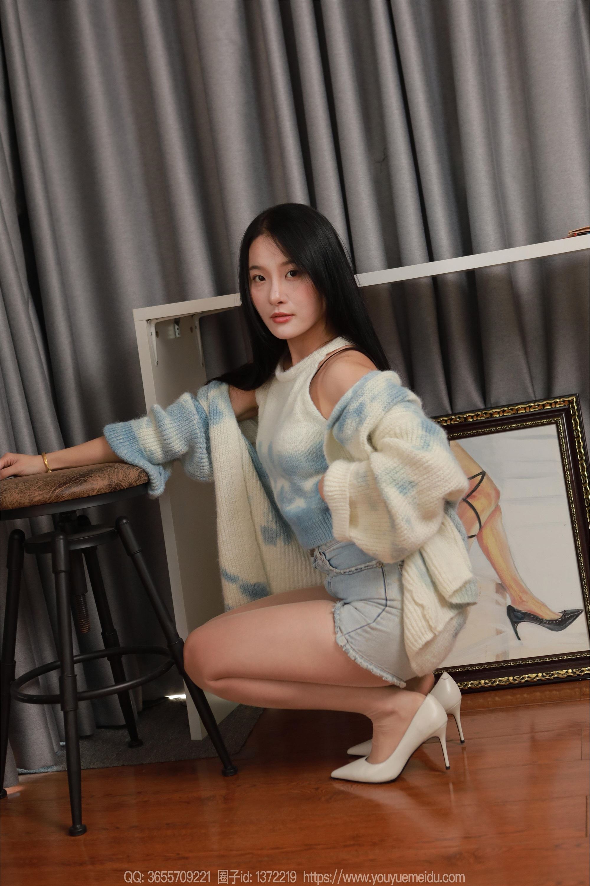 IESS异思趣向  2025.01.03 丝享家 1941 婉萍《蓝白毛衣（上）》